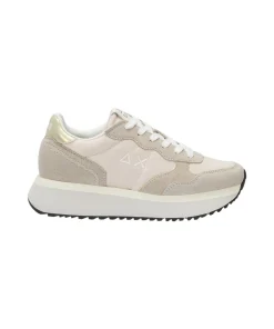 Sneakers Big Ally Gold Z36209 Bianco Panna