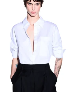 Camicia a Maniche Lunghe XW002700 All Over Optic White