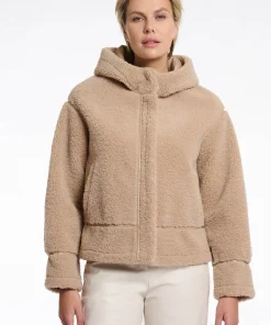 Alternative view of Bomber ecopelliccia cappuccio