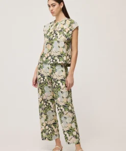 Pantaloni fantasia fiori